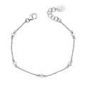 D For Diamond Star Station Bracelet with Diamond