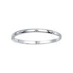 D For Diamond Floral Hinged Maiden Bangle with Diamond