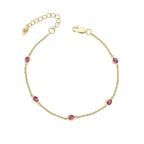 Laura Ashley Silver Thornage Flowers Station Bracelet