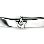 D For Diamond Star Expanding Bangle with Diamond