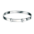 D For Diamond Cross Expanding Bangle with Diamond