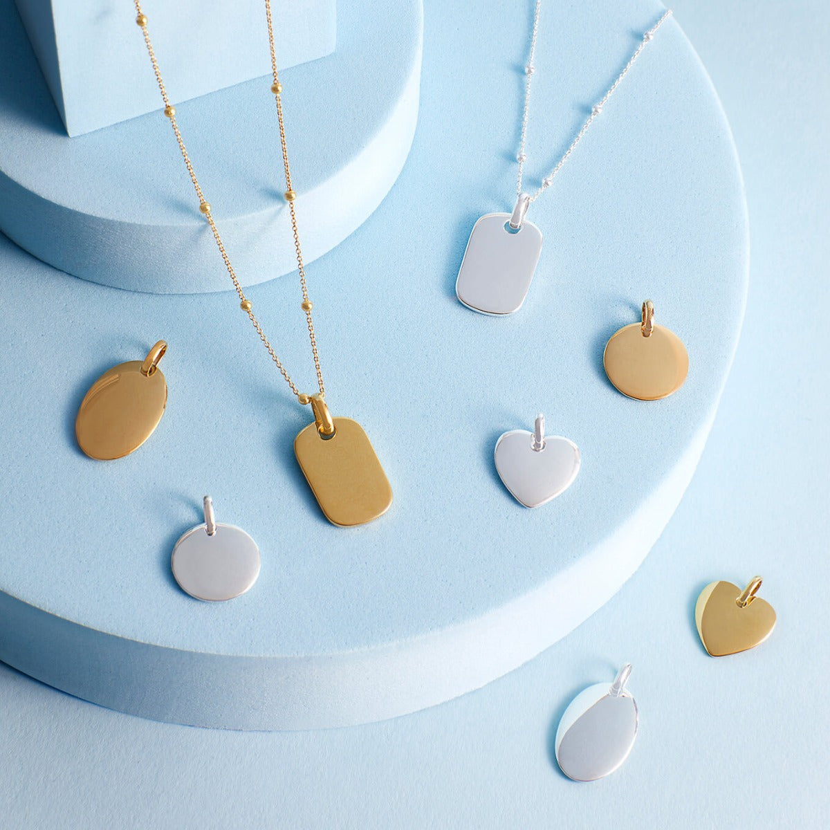Beginnings Oval Tag Pendant
