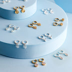 Beginnings Hoop Earrings with Bee Charm