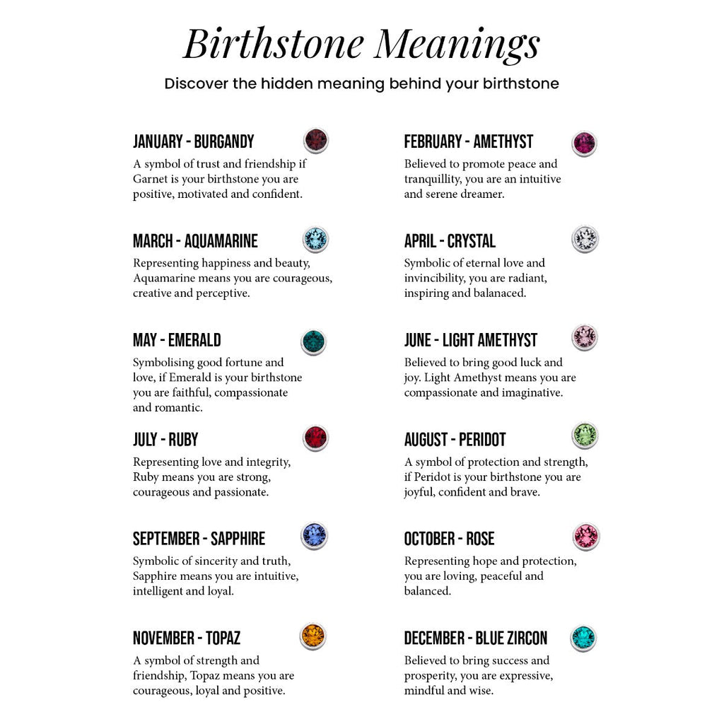 Beginnings Crystal Birthstone Earrings