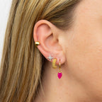 Beginnings Pave Set Cubic Zirconia Starburst Stud Earrings