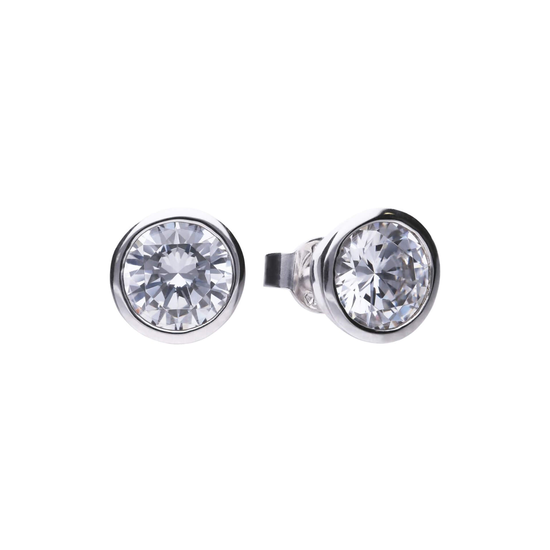 Diamonfire Bezel Carat Stud Earrings