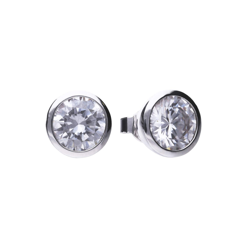 Diamonfire Bezel Carat Stud Earrings