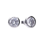 Diamonfire Bezel Carat Stud Earrings