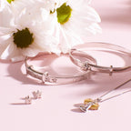 D For Diamond Star Stud Earrings with Diamond