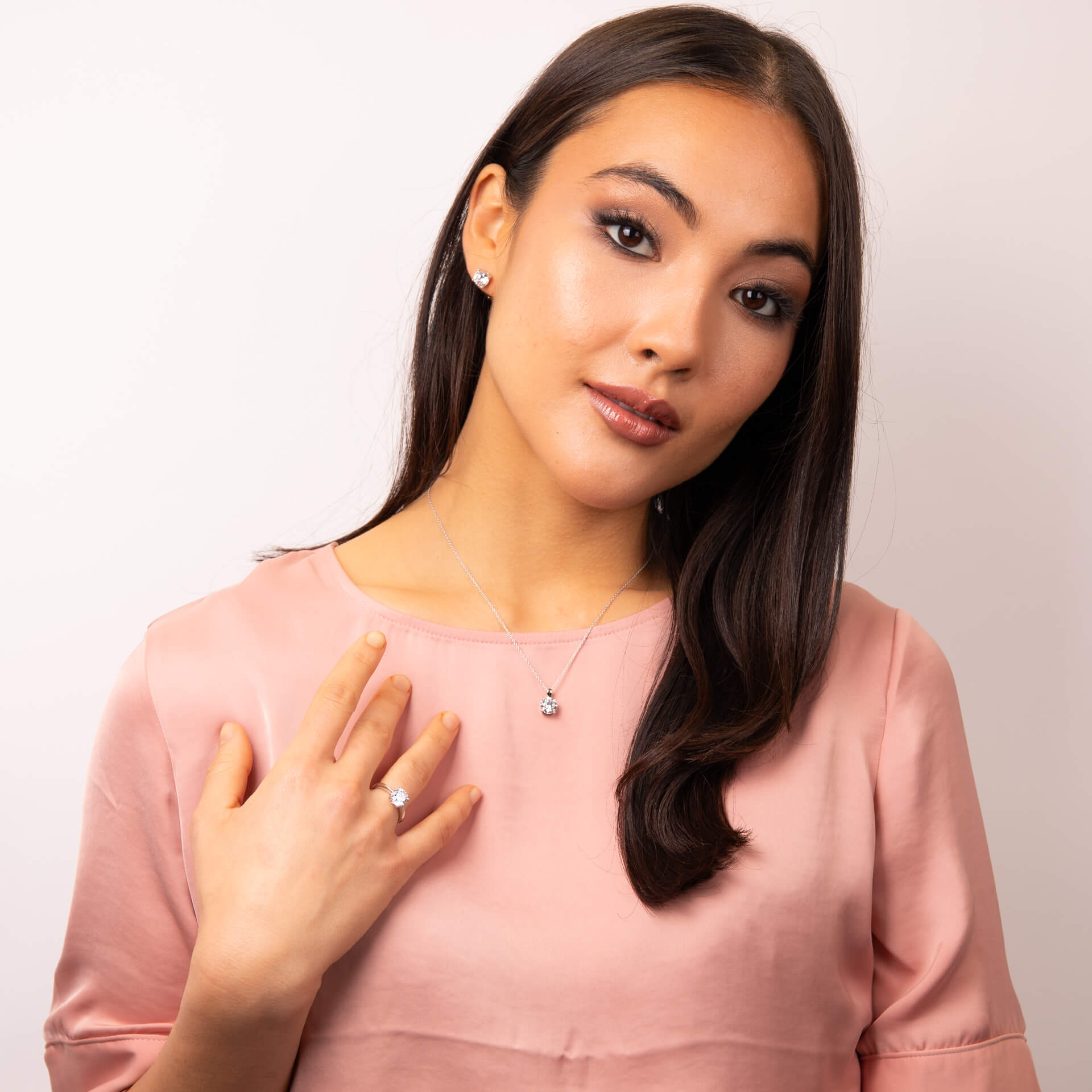 Diamonfire Four Claw Carat Pendant