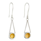 Beginnings Hammered Disc Earrings with Yellow Gold Detail
