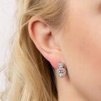 Diamonfire Double Heart Vintage Style Earrings