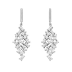 Diamonfire Baguette Zirconia Scatter Drop Earrings