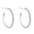 Beginnings Hoop Earrings with Cubic Zirconia