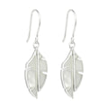Beginnings Split Leaf Drop Earrings with Mother of Pearl