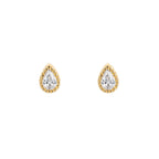 Beginnings Teardrop Stud Earrings with Cubic Zirconia