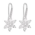 Beginnings Flower Drop Earrings with Cubic Zirconia