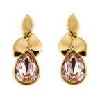 Beginnings Petal Drop Stud Earrings with Crystal
