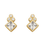 Beginnings Diamond Shape Stud Earrings