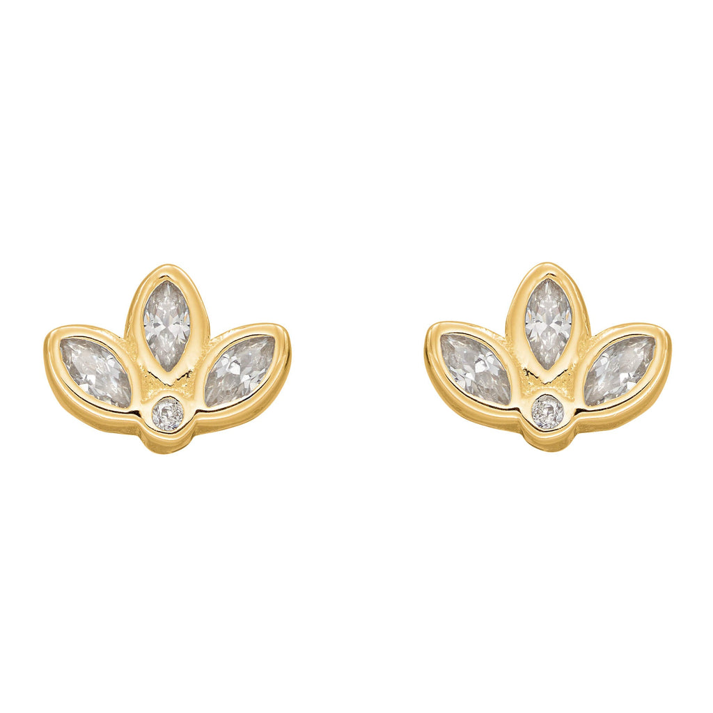 Beginnings Lotus Flower Stud Earrings