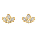 Beginnings Lotus Flower Stud Earrings