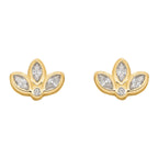 Beginnings Lotus Flower Stud Earrings