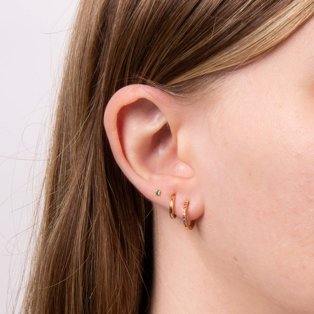 Beginnings Thin Hoop Earrings