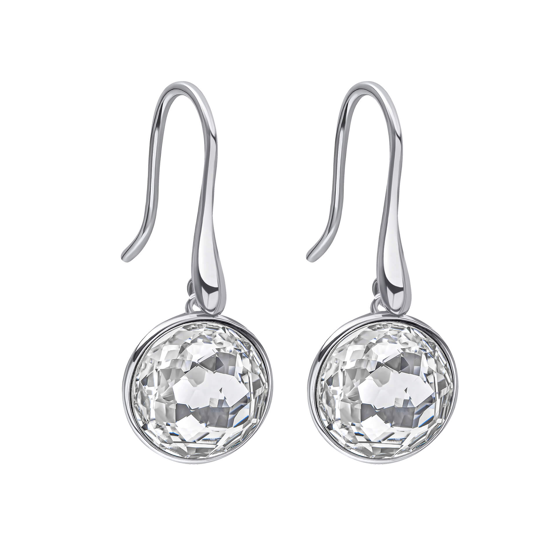 Beginnings Rose Cut Crystal Drop Earrings