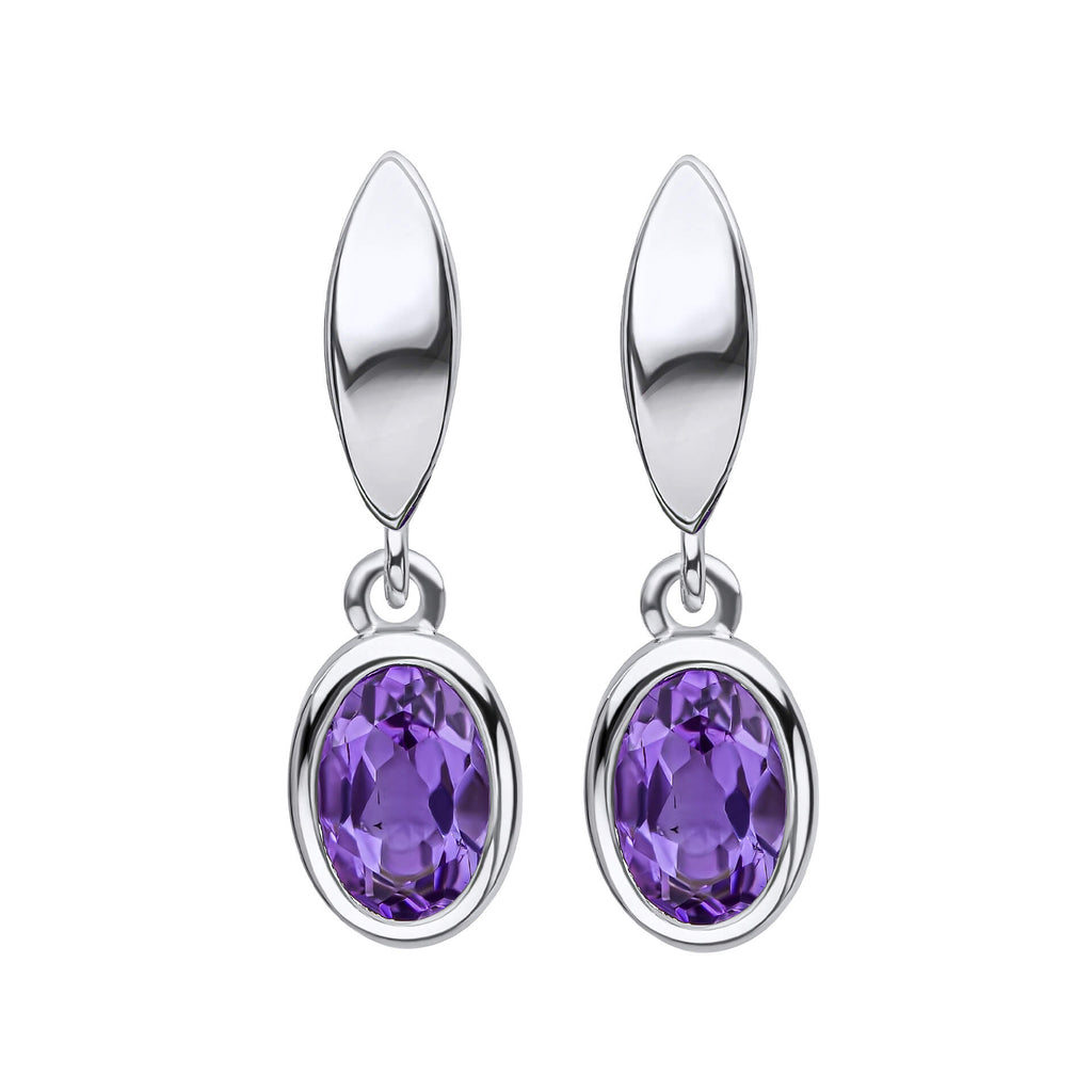 Beginnings Amethyst Drop Earrings