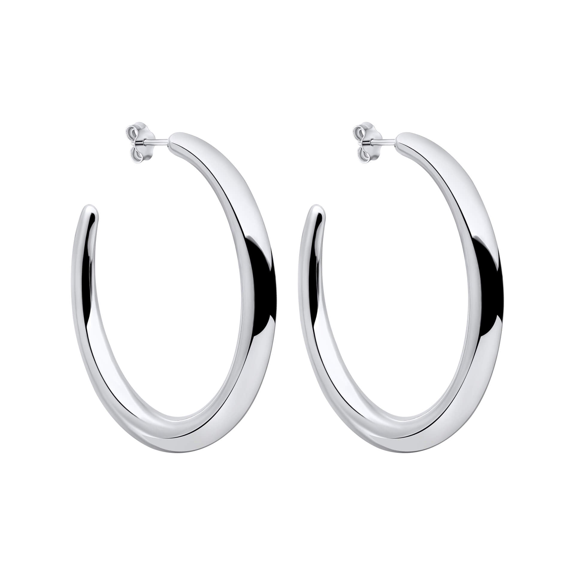 Beginnings Polished Chunky Hoop Earrings