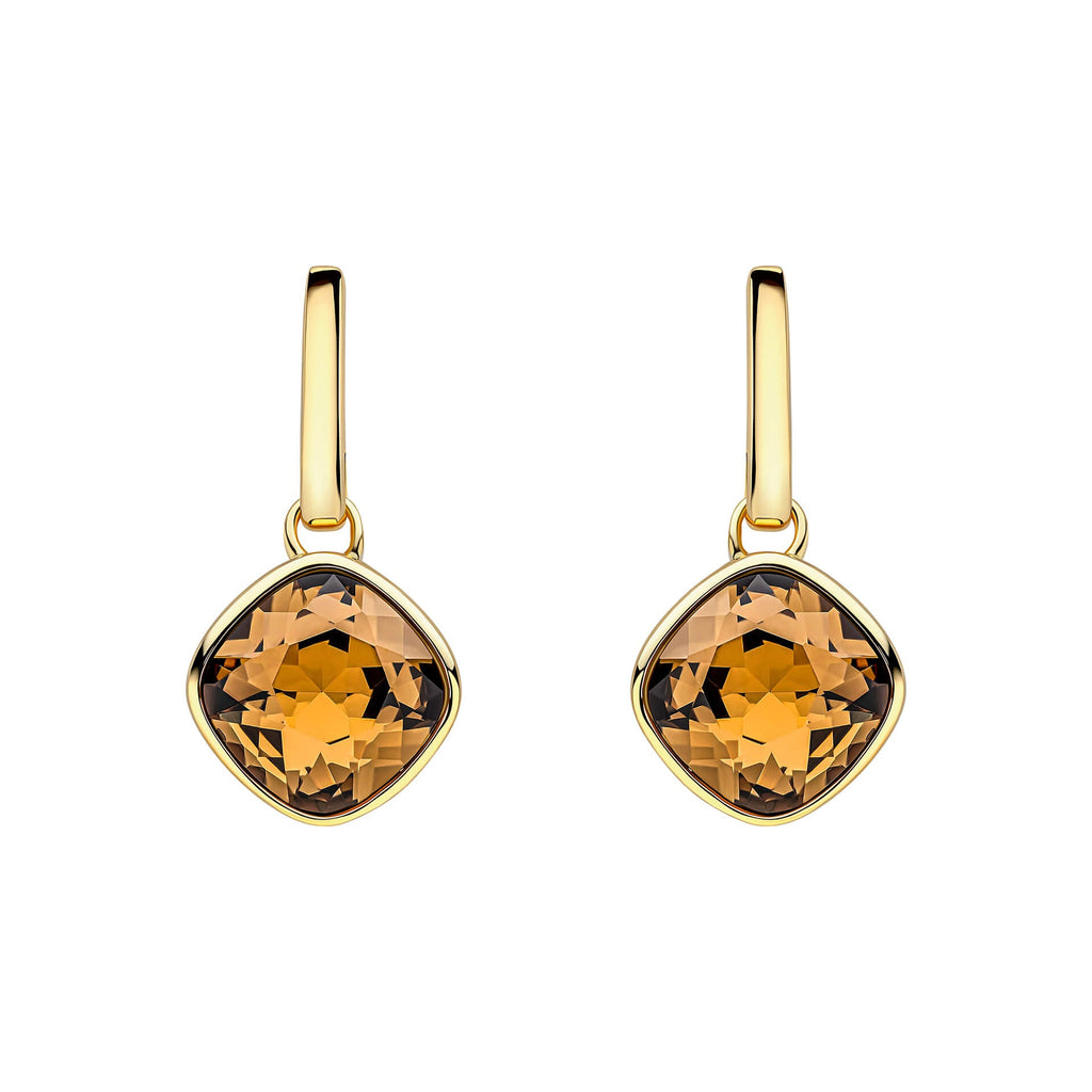 Beginnings Cushion Cut Crystal Drop Stud Earrings