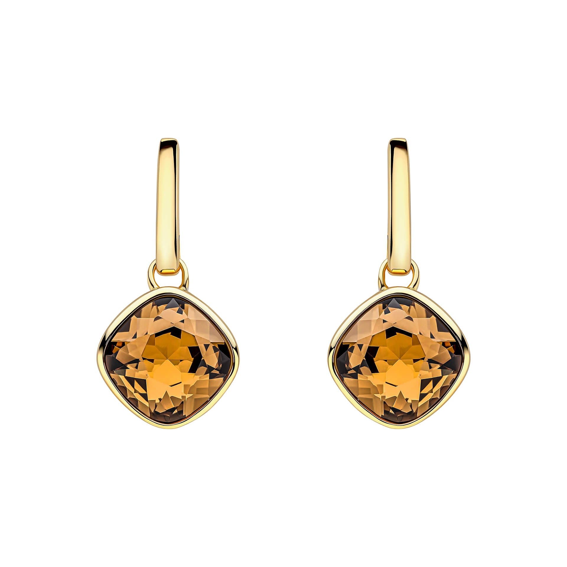 Beginnings Cushion Cut Crystal Drop Stud Earrings