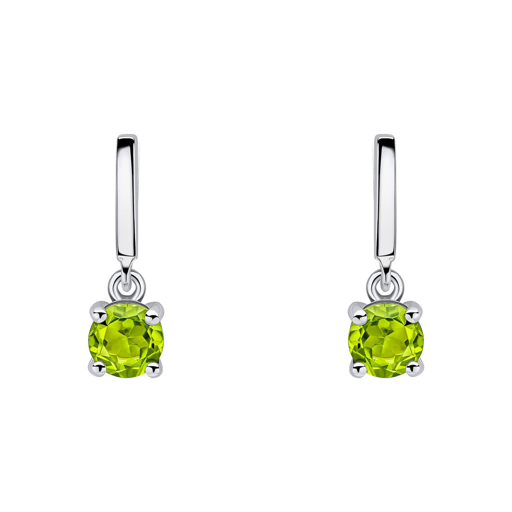 Beginnings Round Semi Precious Drop Stud Earrings