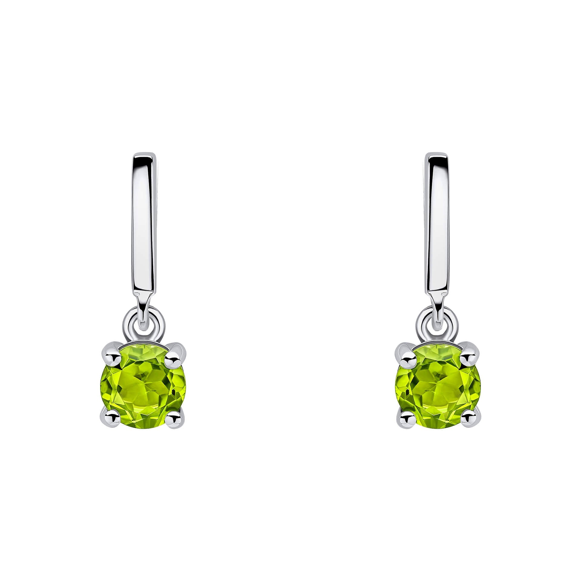 Beginnings Round Semi Precious Drop Stud Earrings