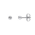 D For Diamond Spherical Starburst Stud Earrings with Diamond