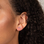 Laura Ashley Fashion Stippled Stud Earrings