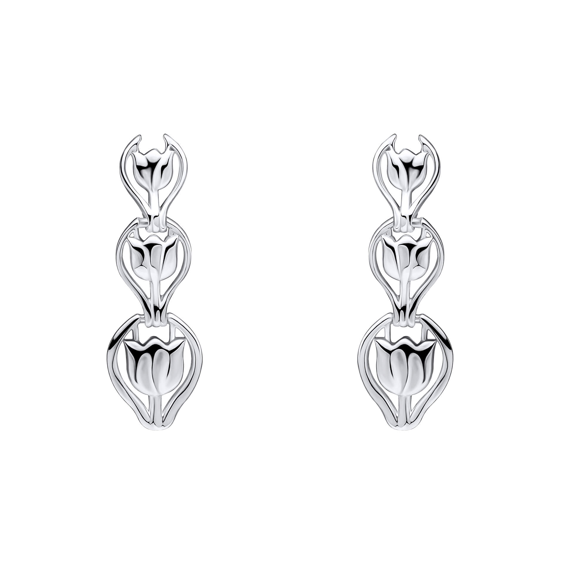 Laura Ashley Fashion Tulip Chain Earrings