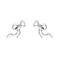 Laura Ashley Fashion Ribbon Bow Earrings