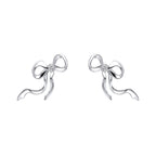 Laura Ashley Fashion Ribbon Bow Earrings