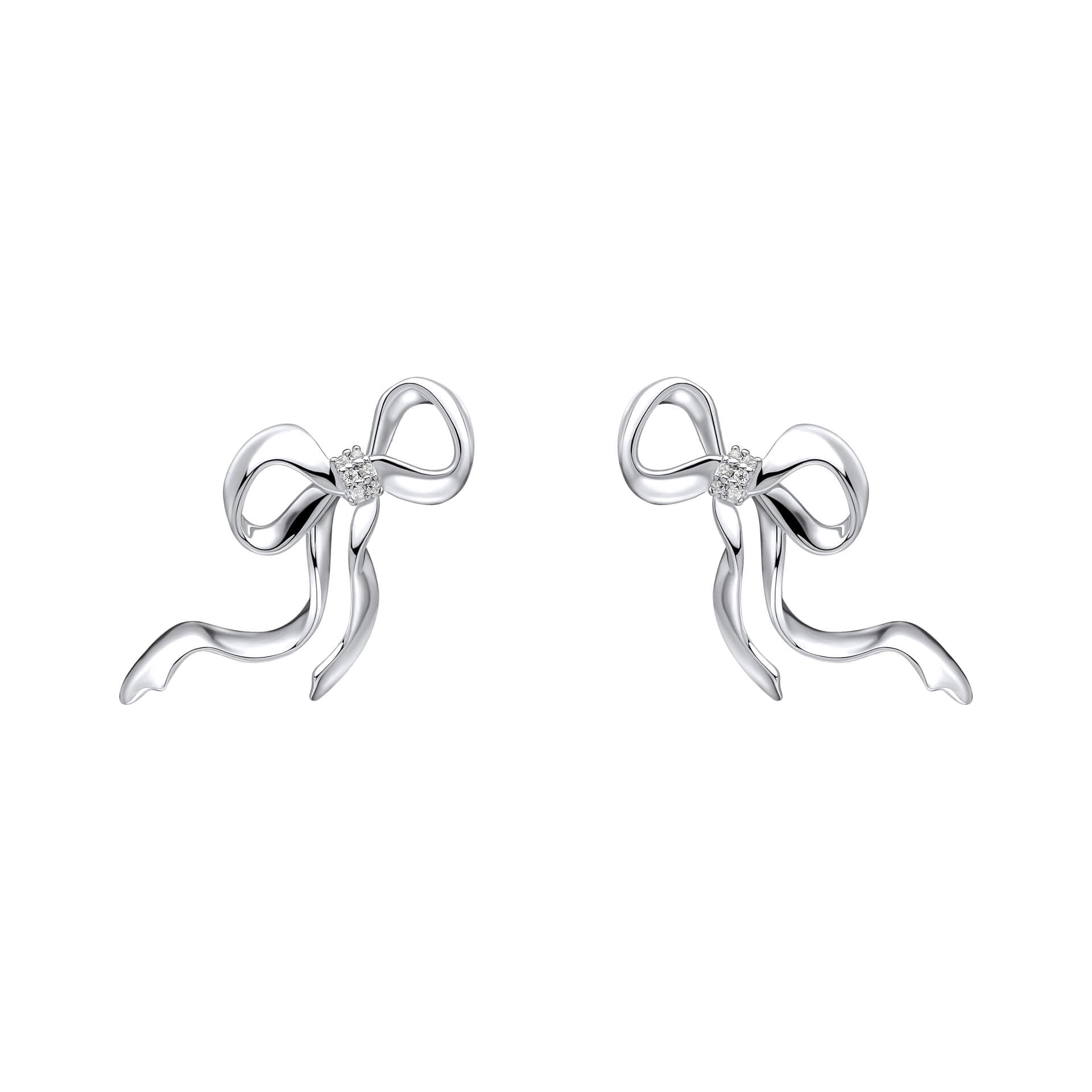 Laura Ashley Fashion Ribbon Bow Earrings