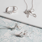 Laura Ashley Fashion Ribbon Bow Necklace