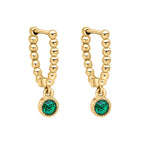 Laura Ashley Fashion Stippled Assembled Hoop Earrings