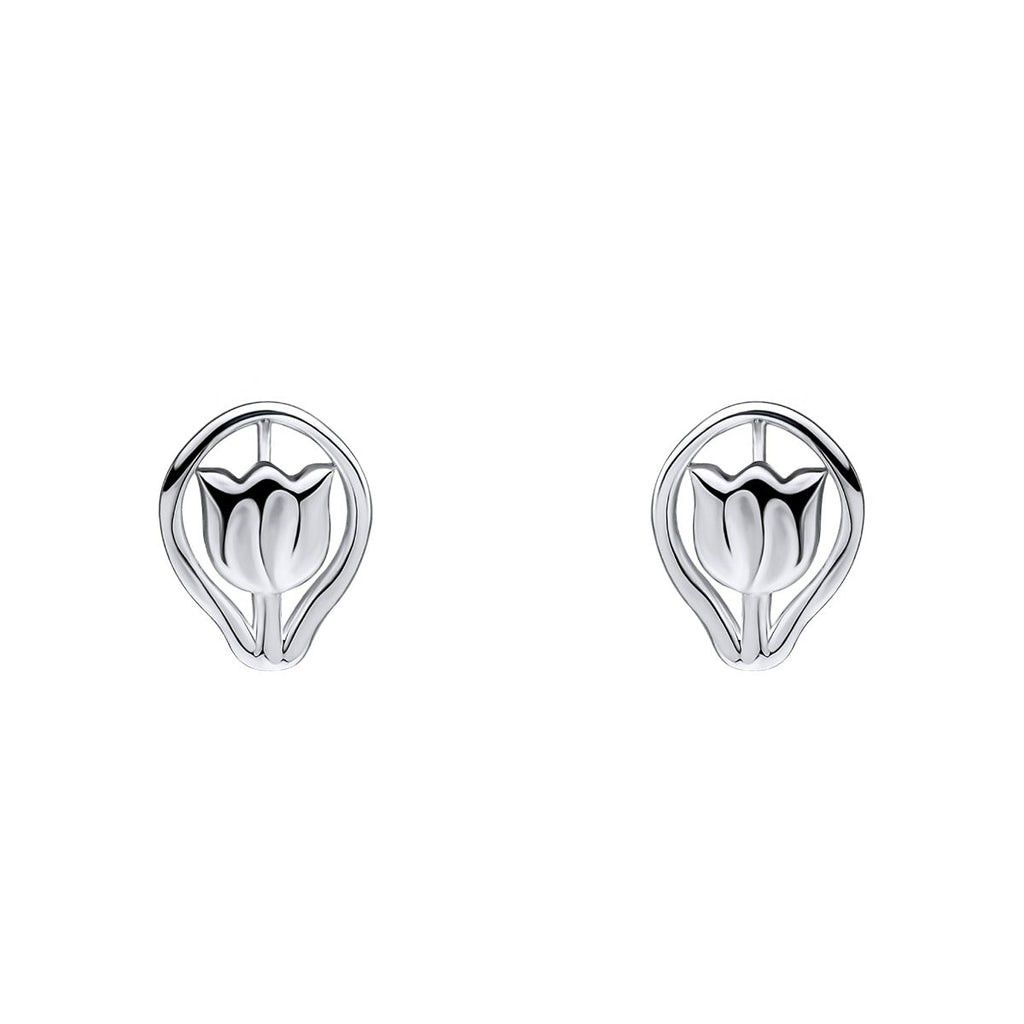 Laura Ashley Fashion Single Tulip Stud Earrings