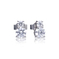 Diamonfire Duo Zirconia Stud Earrings