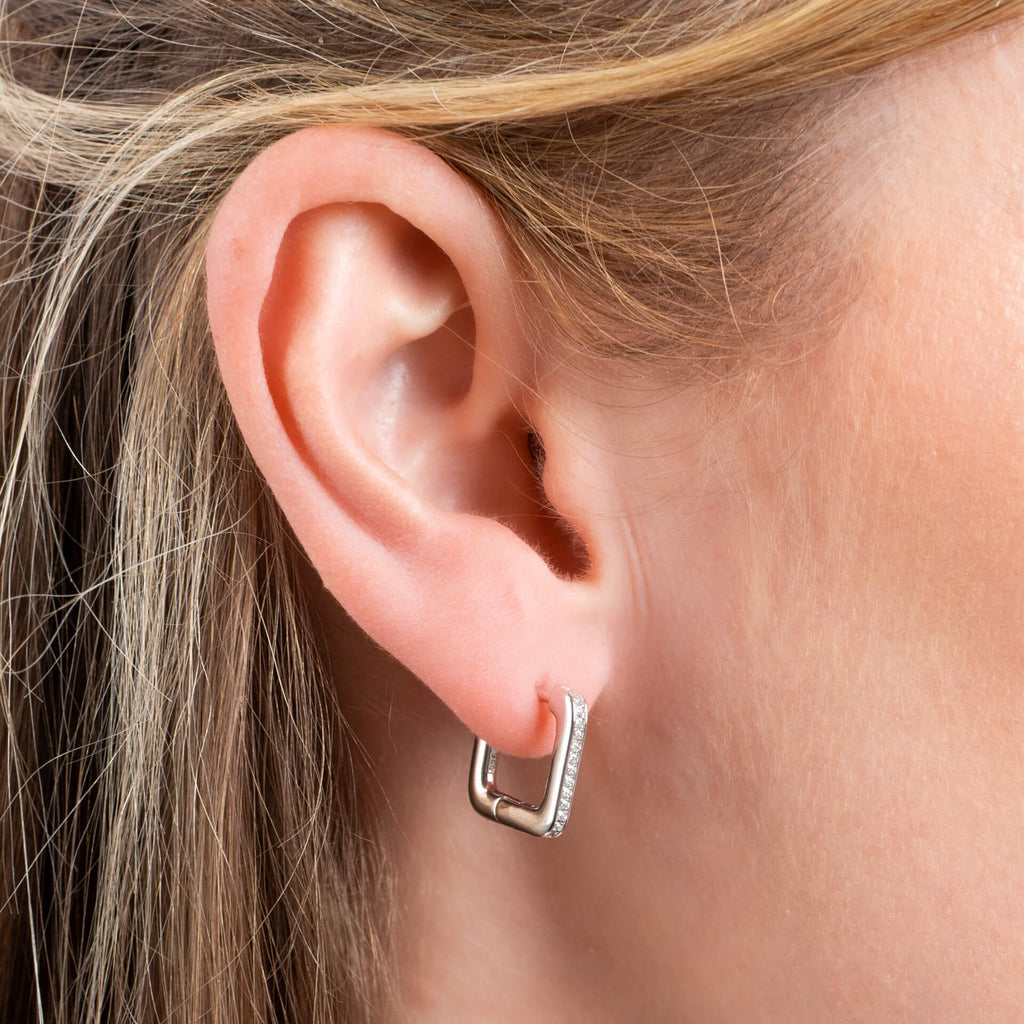 Diamonfire Square Hoop Earrings