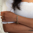 Elements Gold Byzantine Design Bracelet