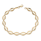 Elements Gold Open Eye Link Bracelet