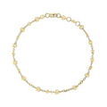 Elements Gold Discs and Chain Bracelet