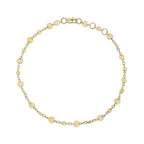 Elements Gold Discs and Chain Bracelet