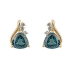 Elements Gold Trillion Semi-Precious Stud Earrings